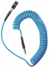 Blau Polyurethan-Spiralschläuche mit Sicherheits-Schnellkupplung ESI 07