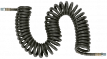 PVC/Polyurethan-Spiralschlauch mit 2 festen Außengewindeanschlüssen