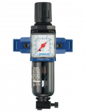 ALTO 1 - Filterregler mit Manometer, Wandbesfestigungsset  und Schnellverbinder für Leitungsanschluss